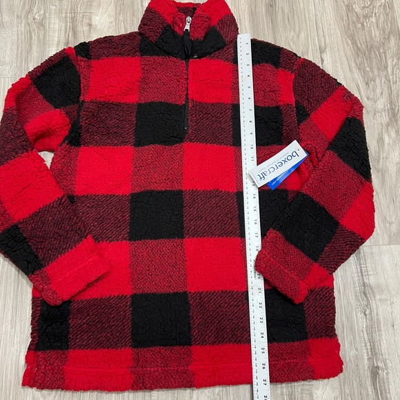 Boxercraft Unisex Sherpa Quarter-Zip Pullover 100% Super Soft Size S - Picture 4 of 13